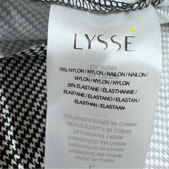 LYSSE New York Schiffer Long Sleeve Houndstooth Tunic Blouse Women's Size L - Picture 14 of 16